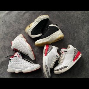 13’s & 9’s Sz 10. 3’s a Sz 11. More photos available upon request. Men - No box